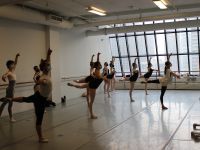 Students from Ballet Chicago were led in an hour-long repertory class by Claire Barret, company member of English National Ballet.